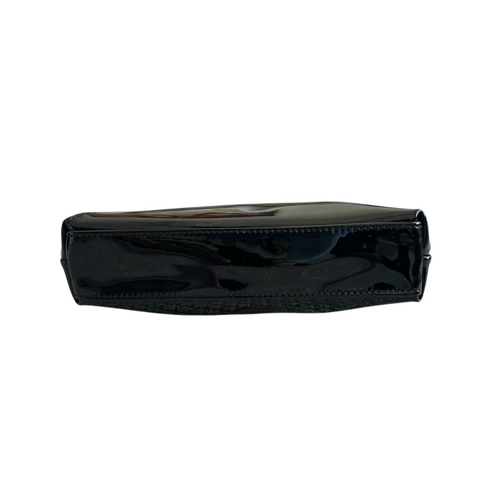 Yves Saint Laurent YSL Beaute Makeup Bag Travel Pouch Black Patent Clutch NEW - Picture 12 of 16